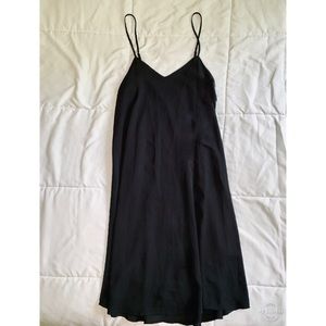 Black Shift Dress Cross Back